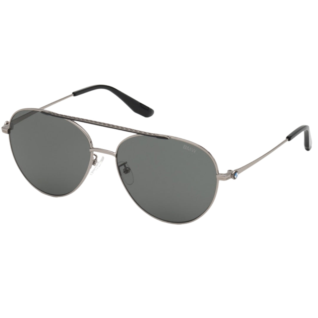 Bmw Bw0006 14D Shiny Light Ruthenium Smoke Polarized Sunglasses - Style Centre Wholesale
