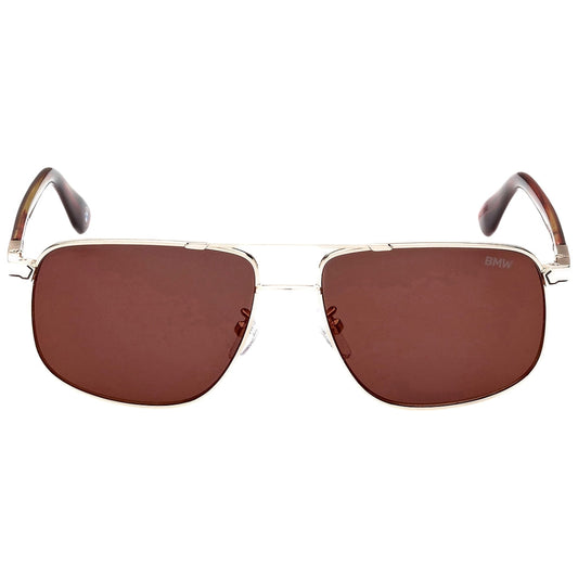 BMW Gold Framed Roviex Mirrored Lens Sunglasses BW0031 33L