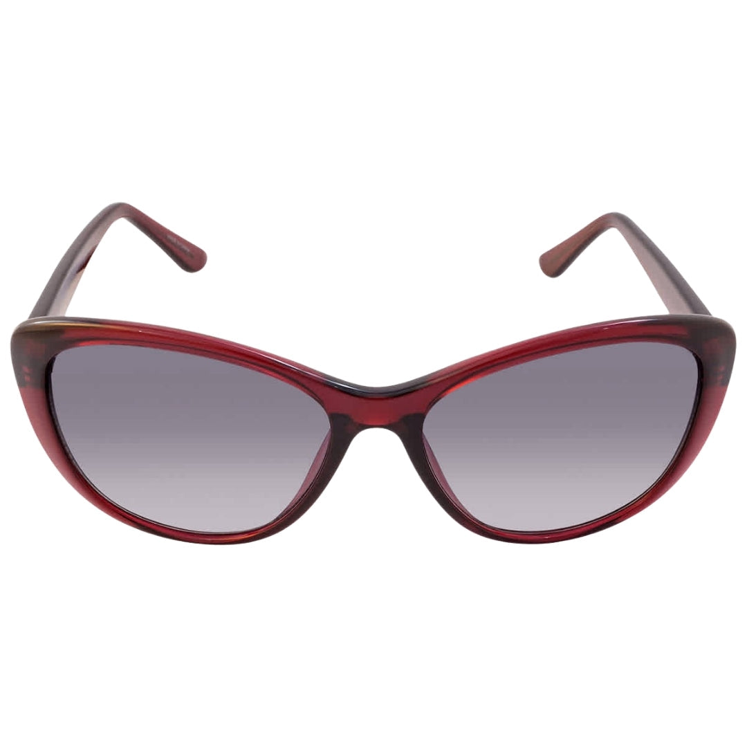 Calvin Klein Burgundy Framed Grey Gradient Lensed Sunglasses CK19560S 605