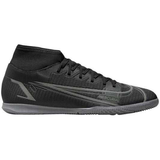 NIKE CV0954 004 Nike Superfly 8 Club IC  BLACK/GREY INDOOR FOOTBALL BOOT MENS UK 6