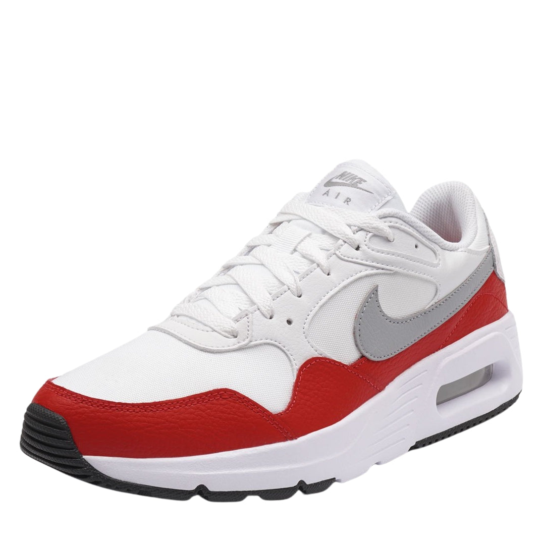 NIKE CW4555 107 Nike Air Max SC WHITE/RED/GREY TRAINER MENS UK 6.5