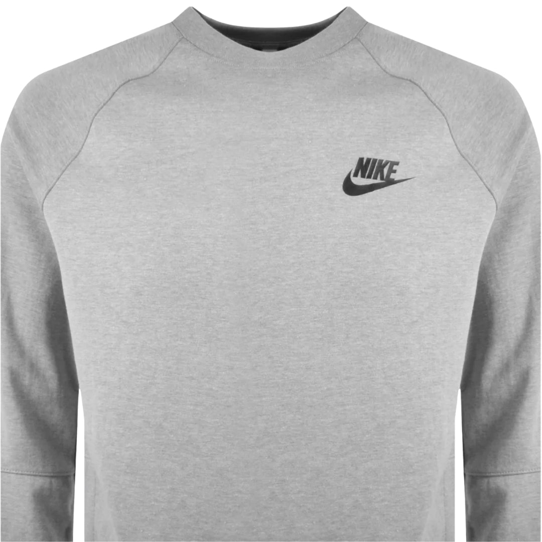 NIKE DD5257 002 GREY/BLACK CREWNECK SWEATSHIRT MENS XS