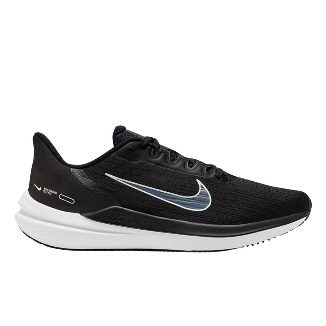 NIKE DD6203 001 Nike Air Windflo 9 BLACK/WHITE/GREY TRAINER MENS UK 6.5