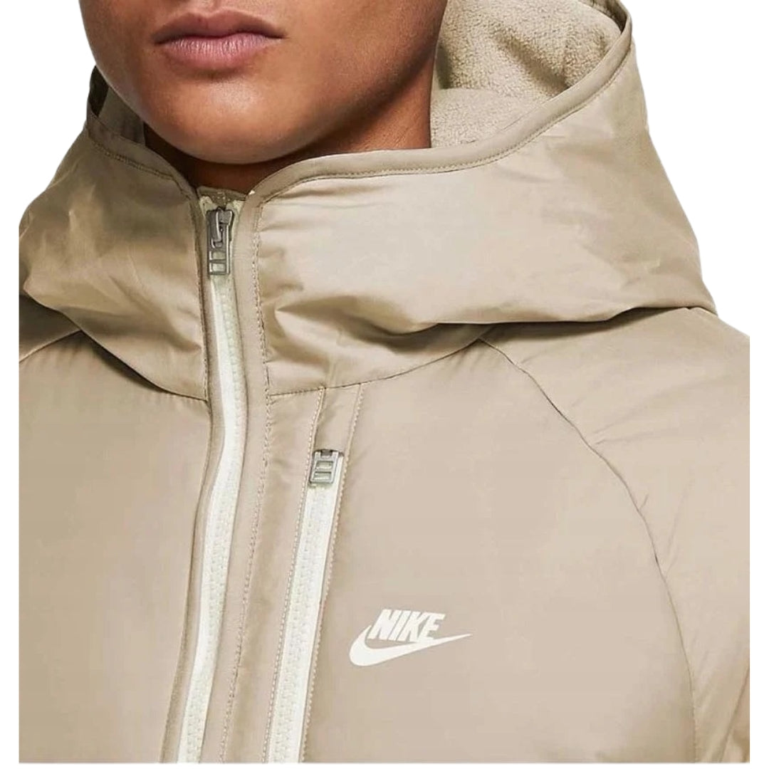 NIKE DD6857 206 LIGHT BROWN/WHITE JACKET MENS XS