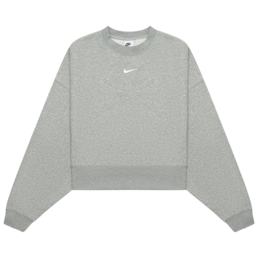 Nike Small Swoosh Logo Plain Grey Sweatshirt L