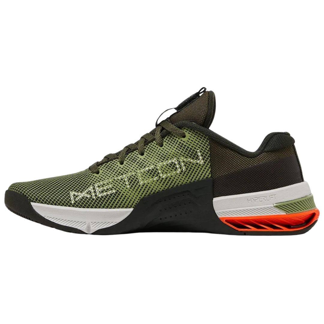 NIKE DO9328 301 Nike Metcon 8 KHAKI/WHITE/BLACK/ORANGE TRAINER MENS UK 9