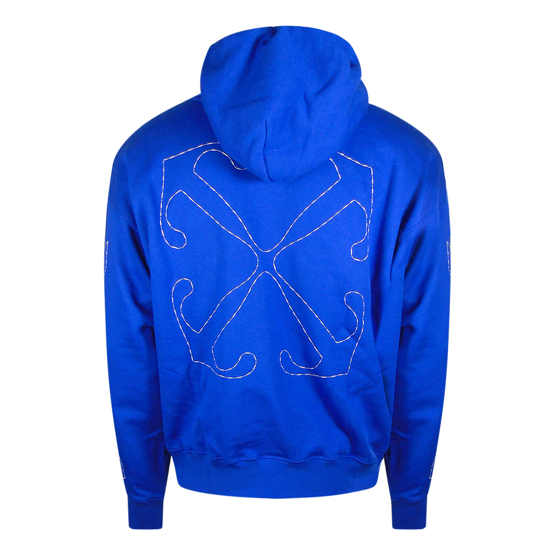 Off White Ombb085F23Fle0196901 Navy Blue Hoodies Male - Style Centre Wholesale