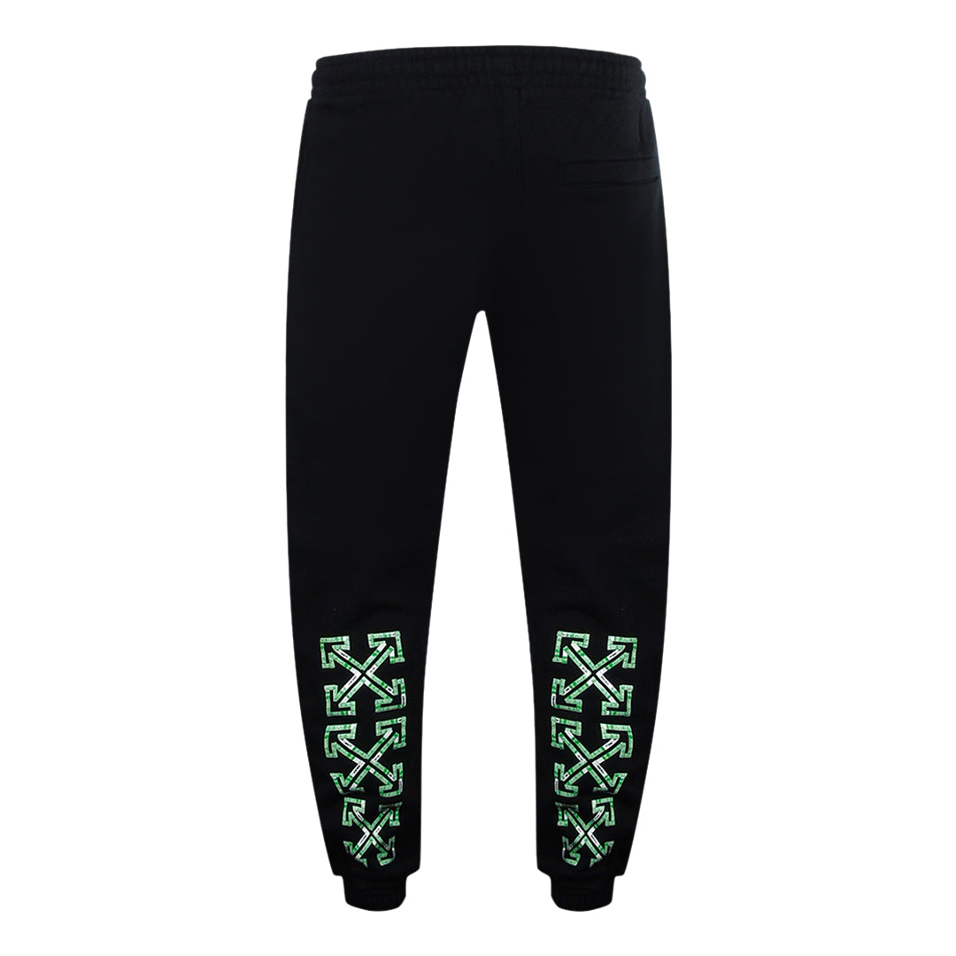 Off White Omch030S22Fle0031070 Black Sweatpants Male
