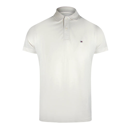 Tommy Hilfiger 4500586529 Weathered White Polo Shirt Mens