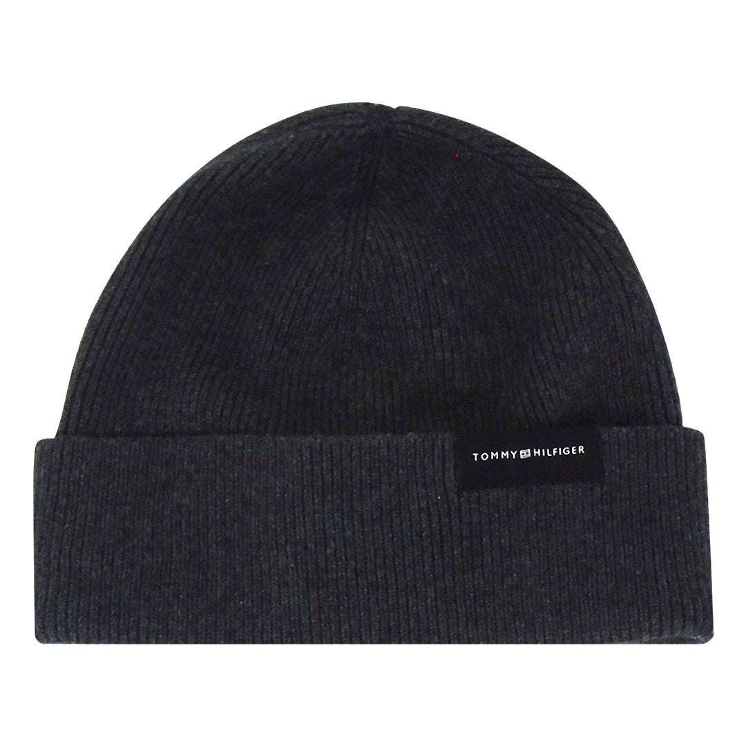 Tommy Hilfiger 4702953497 Charcoal Grey Beanie Hat Mens