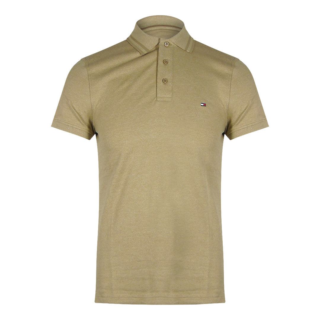 Tommy Hilfiger 4500586853 Dark Dunewhite Polo Shirt Mens