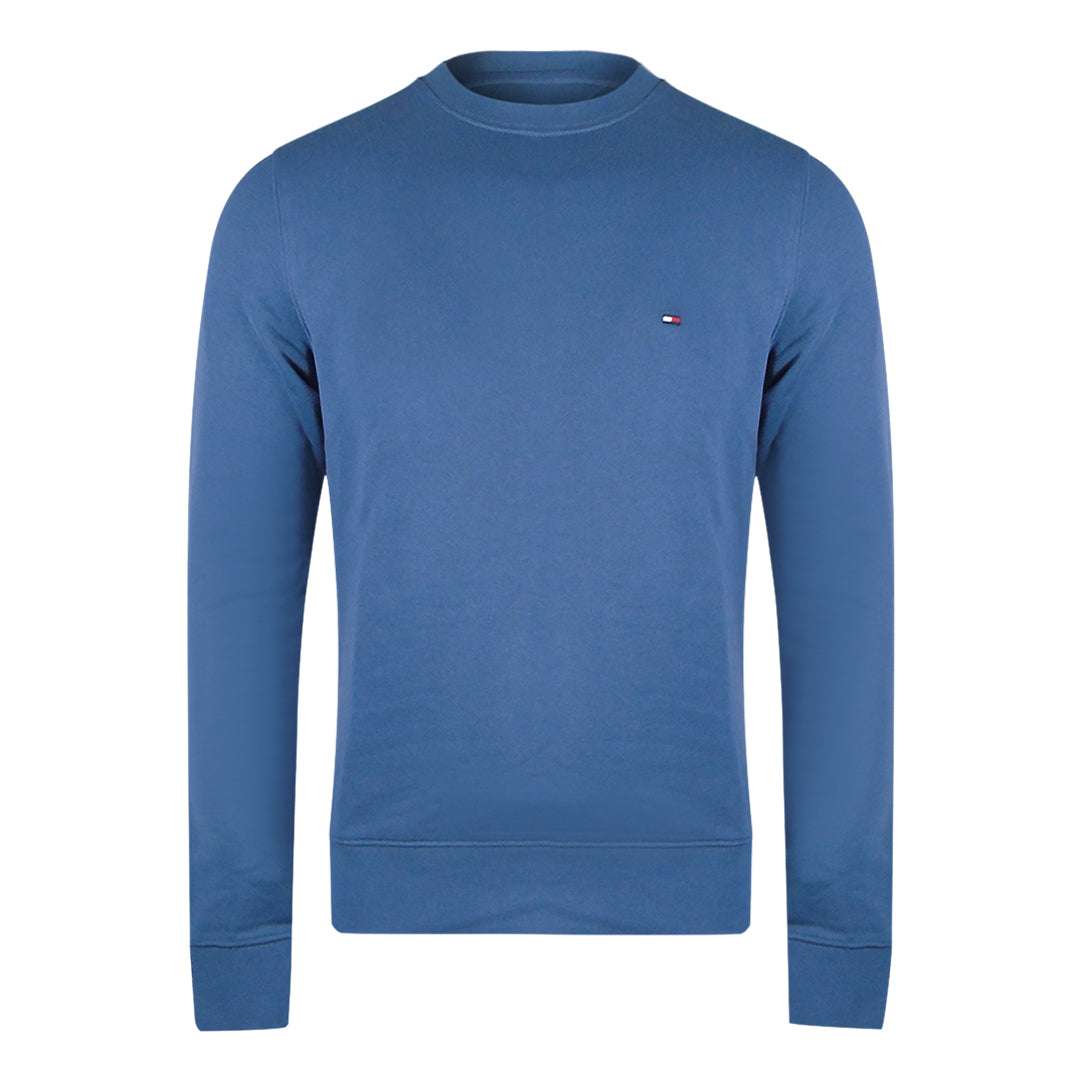 Tommy Hilfiger 4500580475 Faded Indigo Crewneck Sweatshirt Mens - Style Centre Wholesale