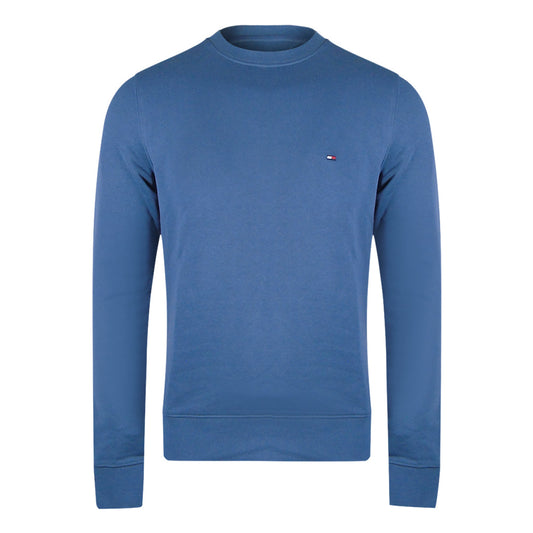 Tommy Hilfiger 4500580475 Faded Indigo Crewneck Sweatshirt Mens - Style Centre Wholesale