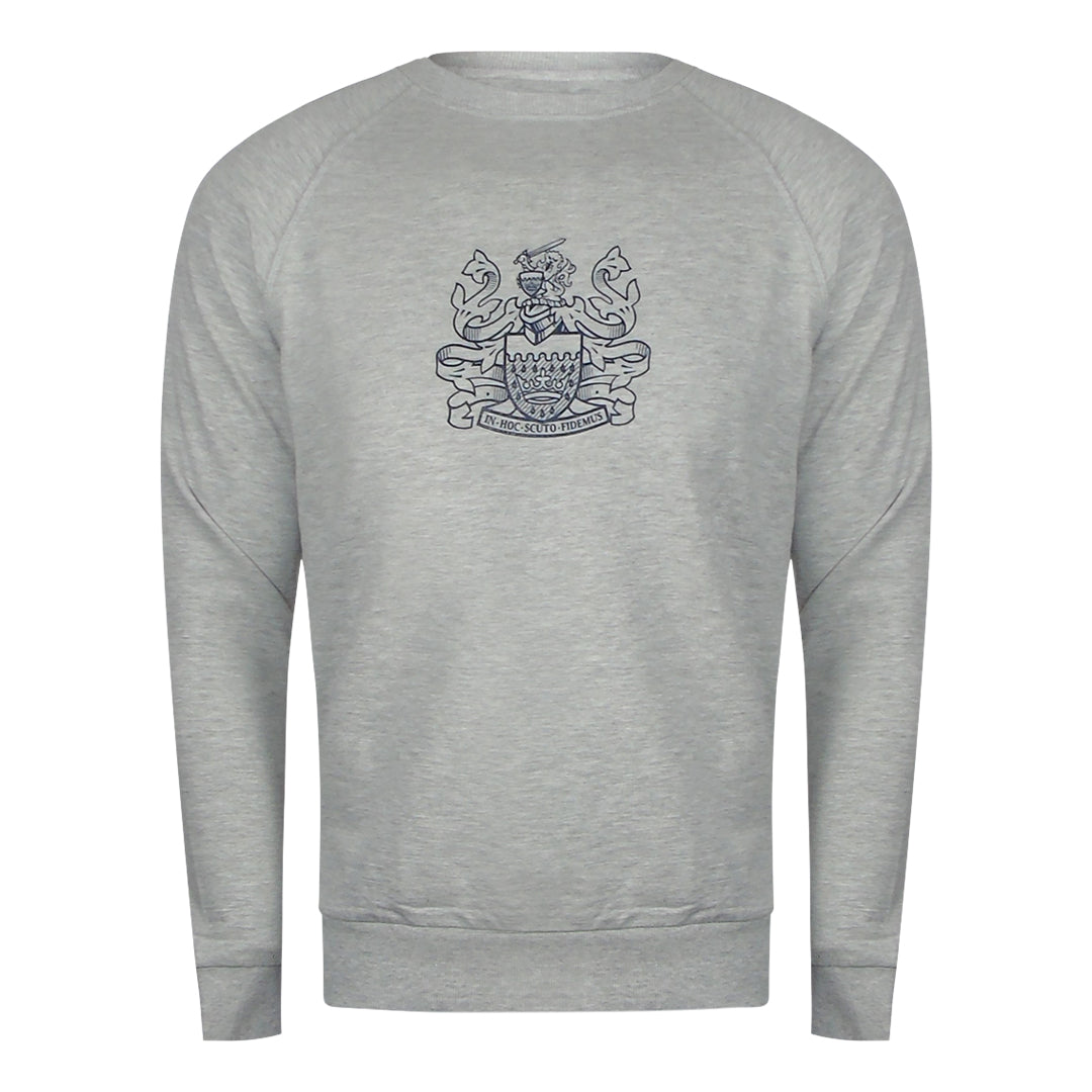 Aquascutium Iconic Crest Crewnecket St001 11 Grey Creckneck And Track Pants Set Male