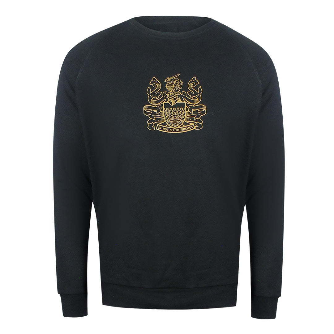 Aquascutium Iconic Crest Crewnecket St001 11 Black Creckneck And Track Pants Set Male - Style Centre Wholesale