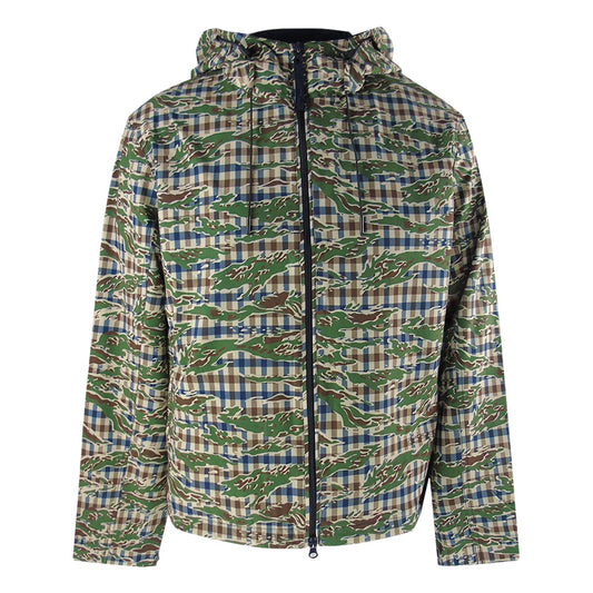 Aquascutum Active Hooded Stretch Windbreaker Camo Club Check Aa_B005_Jk012_29 Mens