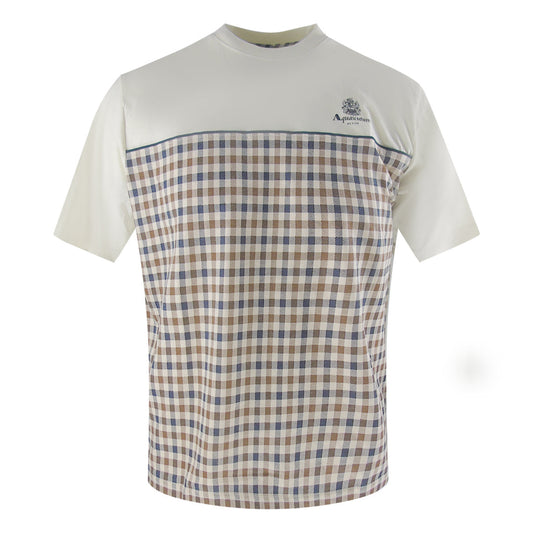 Aquascutum Active Insert Piping T Shirt Old White Aa_B005_Ts013_02 Mens