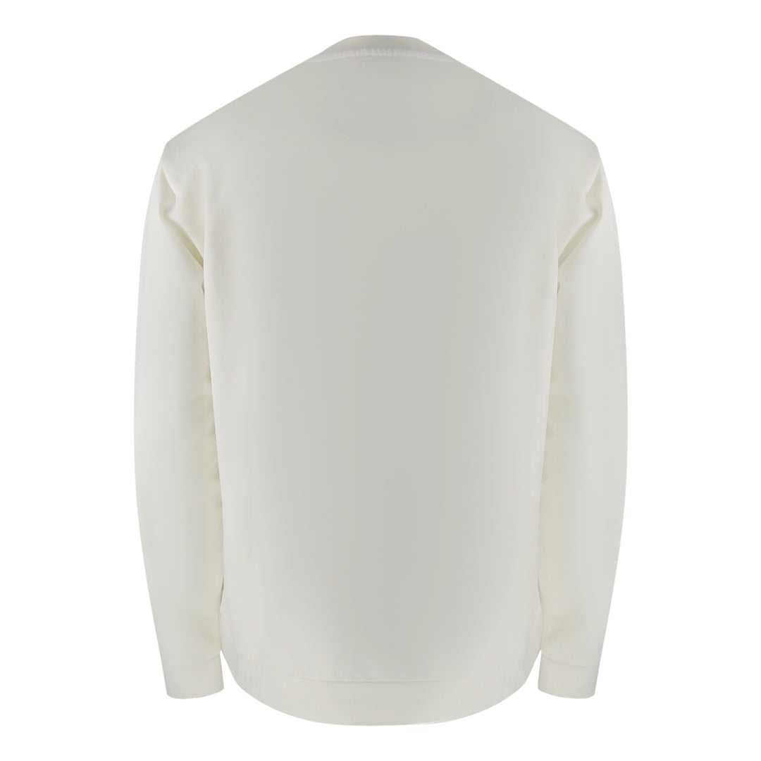Aquascutum Active Big Logo Crewneck Old White Aa_B005_Sw004_02 Mens