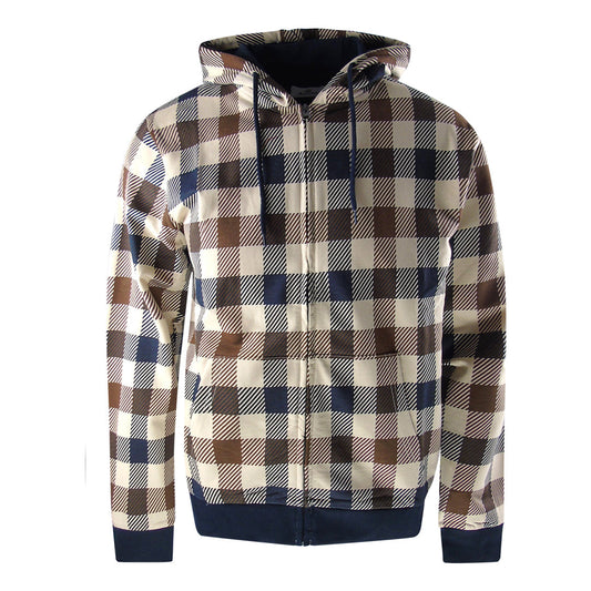 Aquascutum Active Macro Iconic Hoodie Navy Aa_Icon_Sw007_11 Mens