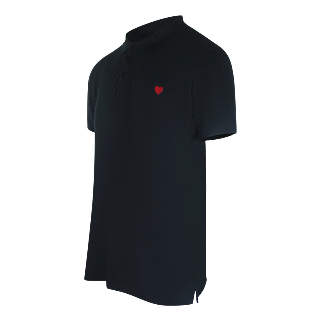 Love Moschino Jh7468Pp0Nl51000 Black Polo Shirt Mens