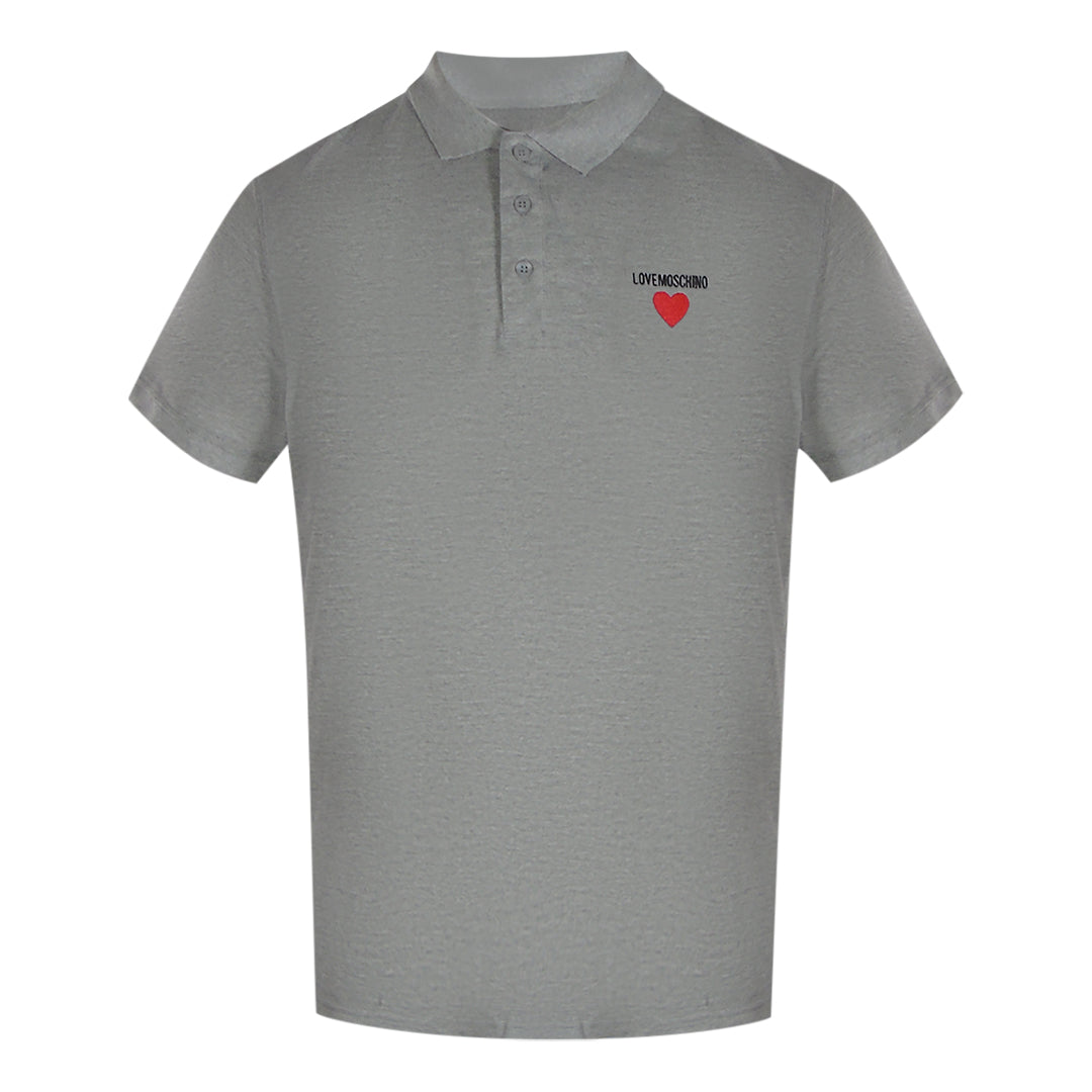 Love Moschino Jh7420Pp0Nl51001 Grey Polo Shirt Mens
