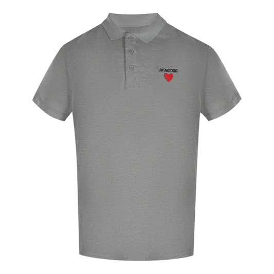 Love Moschino Jh7420Pp0Nl51001 Grey Polo Shirt Mens
