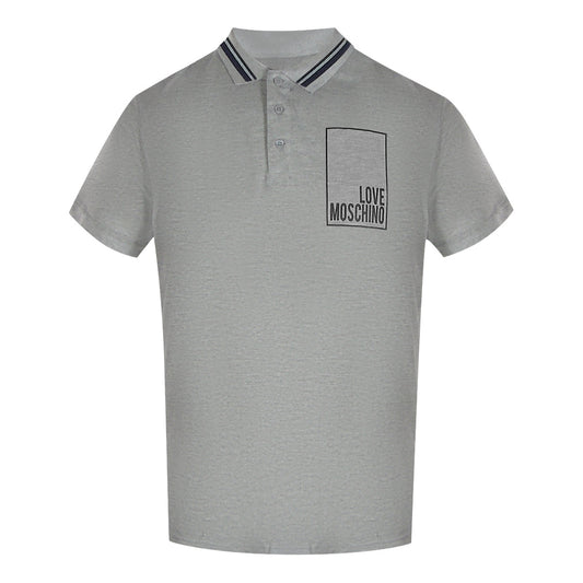 Love Moschino Jh7418Pp0Nl51001 Grey Polo Shirt Mens - Style Centre Wholesale