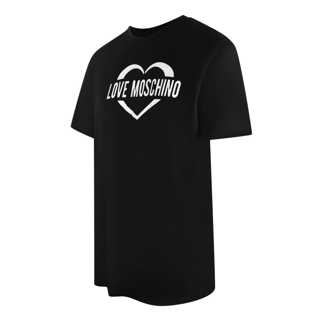 Love Moschino Jh7407Pp0Nl50000 Black  T-Shirt Mens - Style Centre Wholesale
