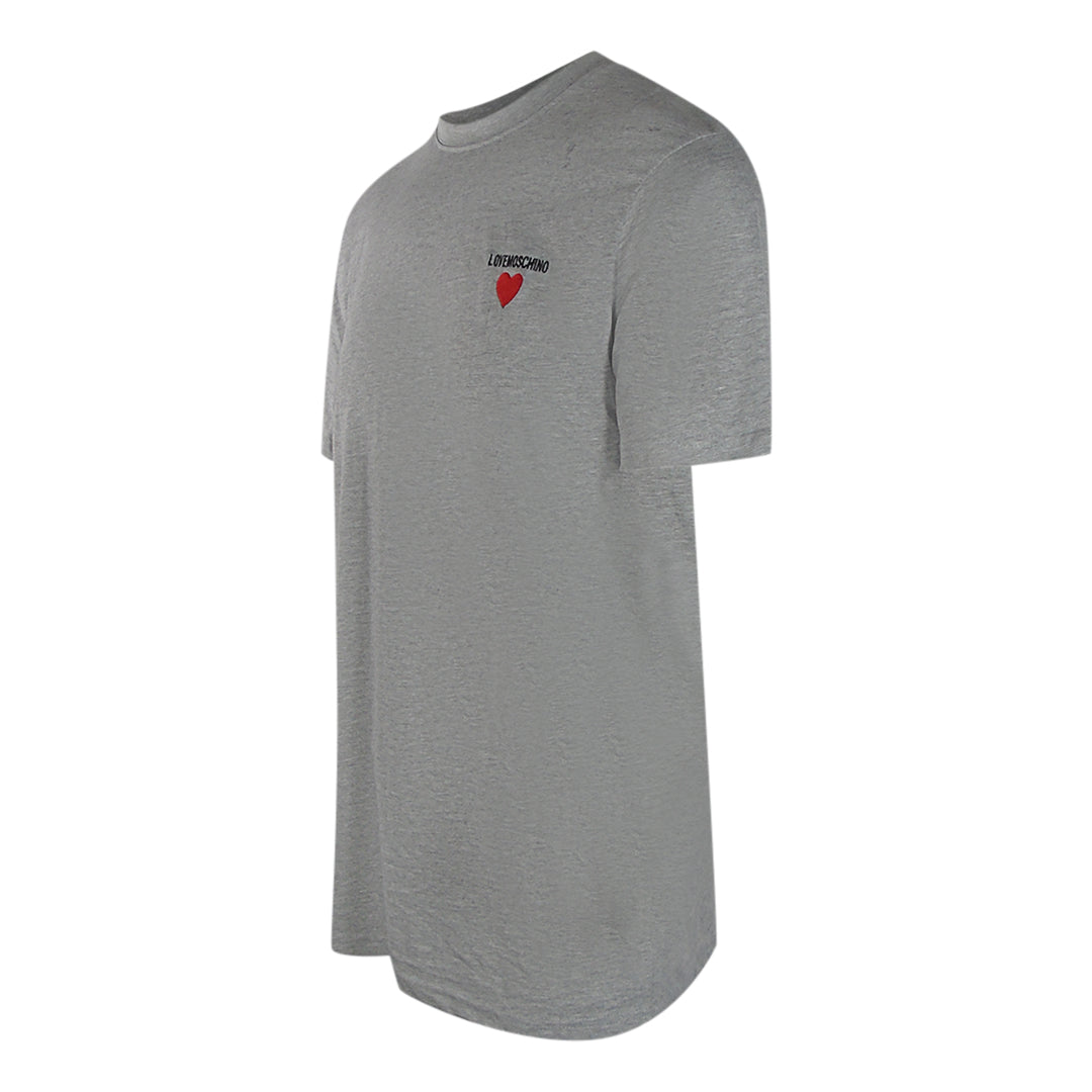 Love Moschino Jh7415Pp0Nl50001 Grey  T-Shirt Mens