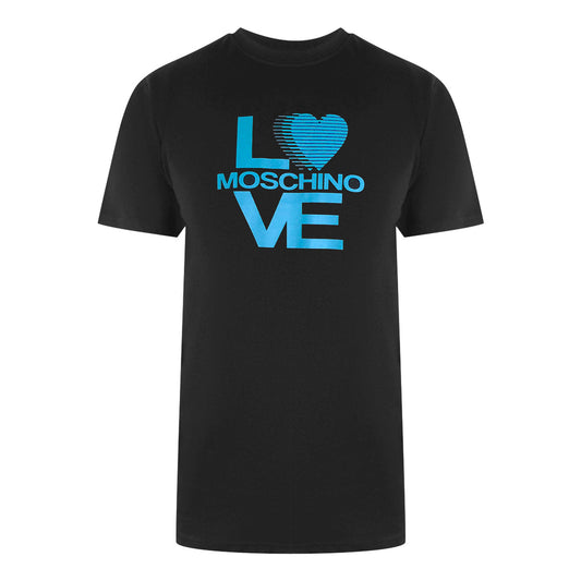 Love Moschino Jh7401Pp0Nl50000 Black  T-Shirt Mens