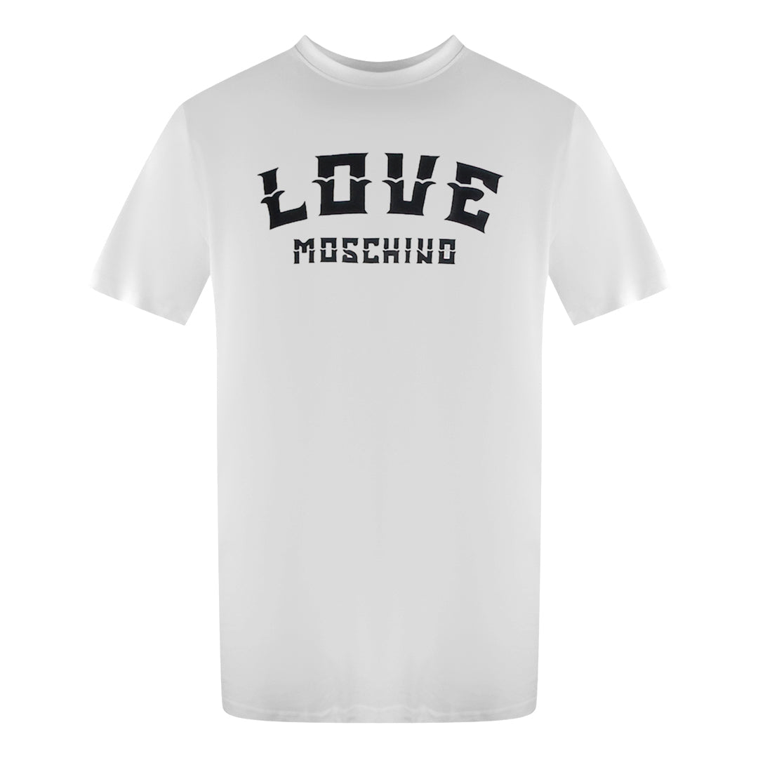 Love Moschino Jh7403Pp0Nl50100 White  T-Shirt Mens