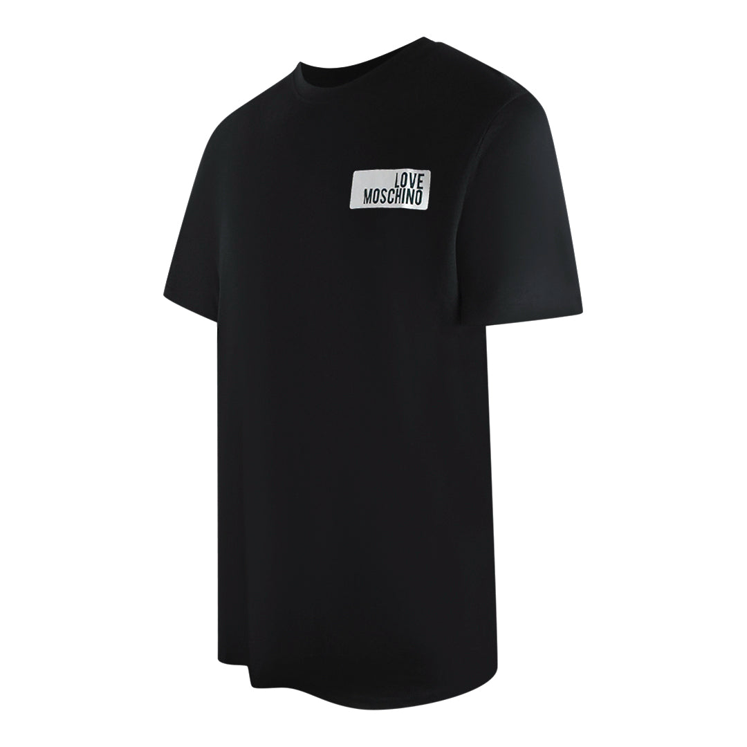 Love Moschino Jh7466Pp0Nl50000 Black  T-Shirt Mens