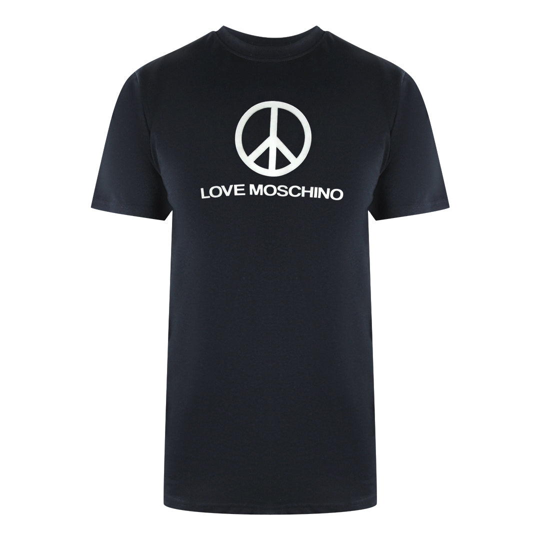 Love Moschino Jh7465Pp0Nl50000 Black  T-Shirt Mens - Style Centre Wholesale