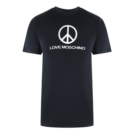 Love Moschino Jh7465Pp0Nl50000 Black  T-Shirt Mens - Style Centre Wholesale