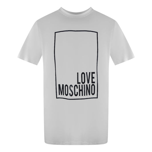 Love Moschino Jh7406Pp0Nl50100 White  T-Shirt Mens