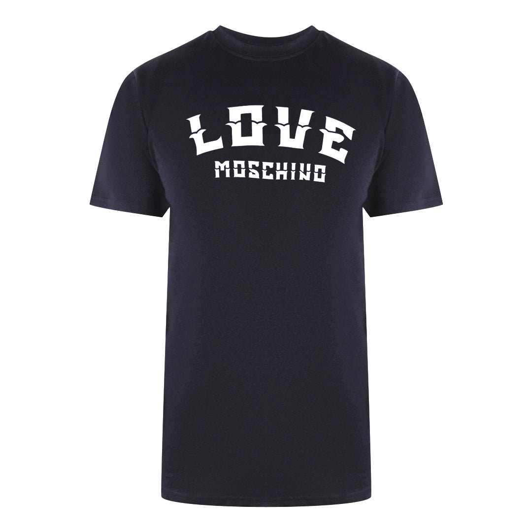 Love Moschino Jh7403Pp0Nl50751 Navy Blue  T-Shirt Mens