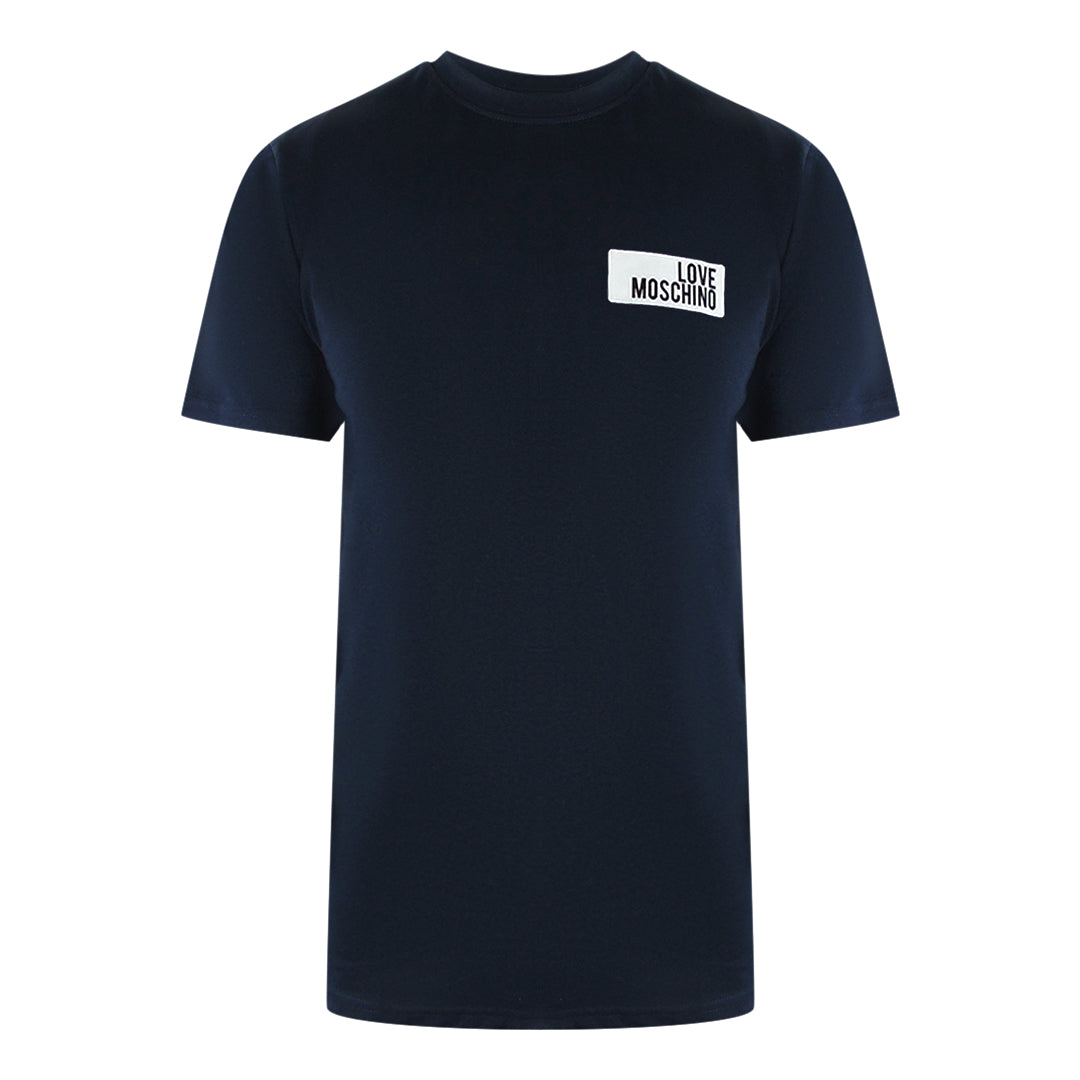 Love Moschino Jh7466Pp0Nl50751 Navy Blue  T-Shirt Mens
