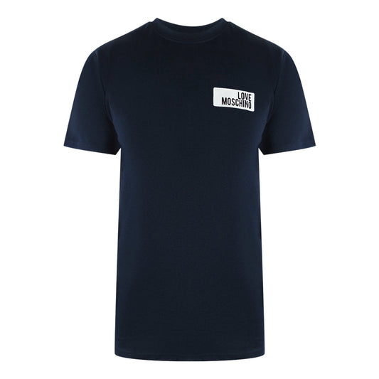 Love Moschino Jh7466Pp0Nl50751 Navy Blue  T-Shirt Mens