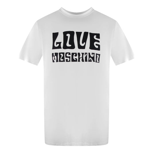 Love Moschino Jh7408Pp0Nl50100 White  T-Shirt Mens