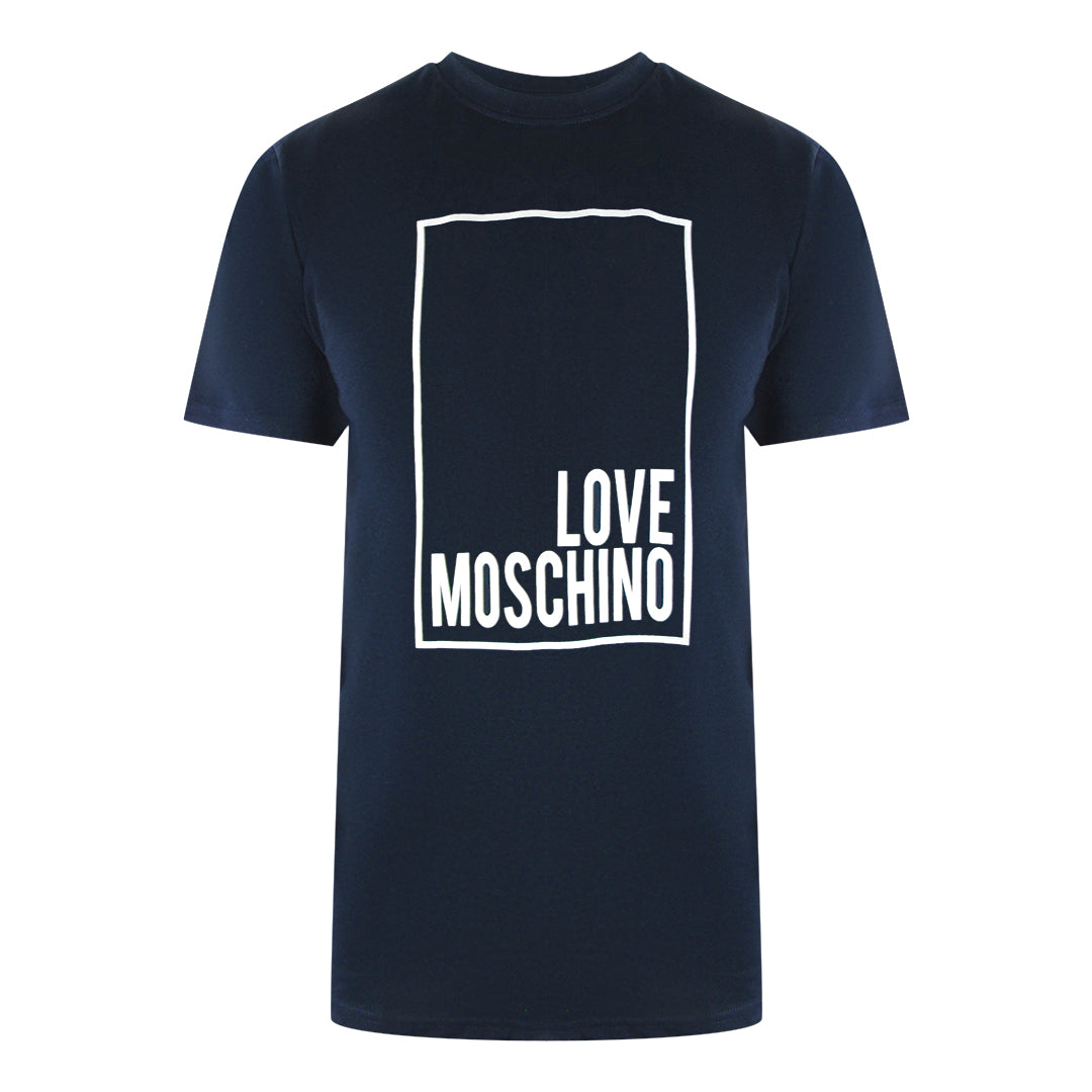 Love Moschino Jh7406Pp0Nl50751 Navy Blue  T-Shirt Mens