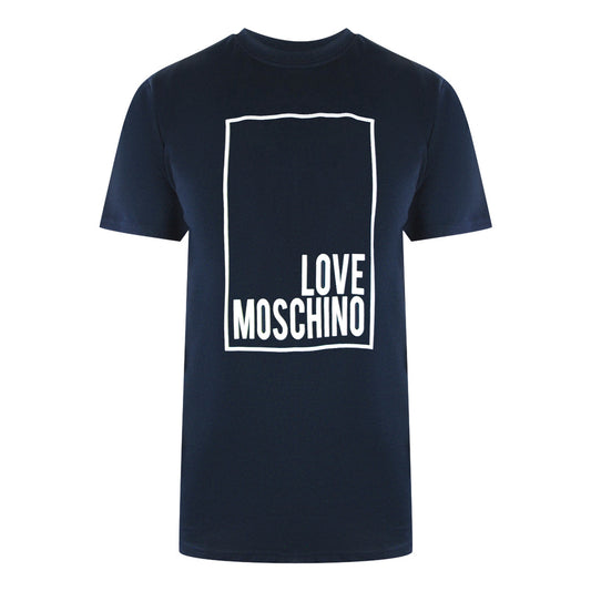 Love Moschino Jh7406Pp0Nl50751 Navy Blue  T-Shirt Mens