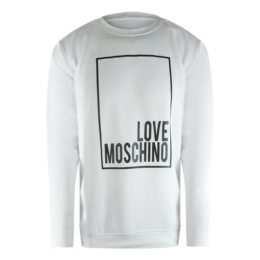 Love Moschino Jh6924Pp0Nl52100 White Sweater Mens - Style Centre Wholesale