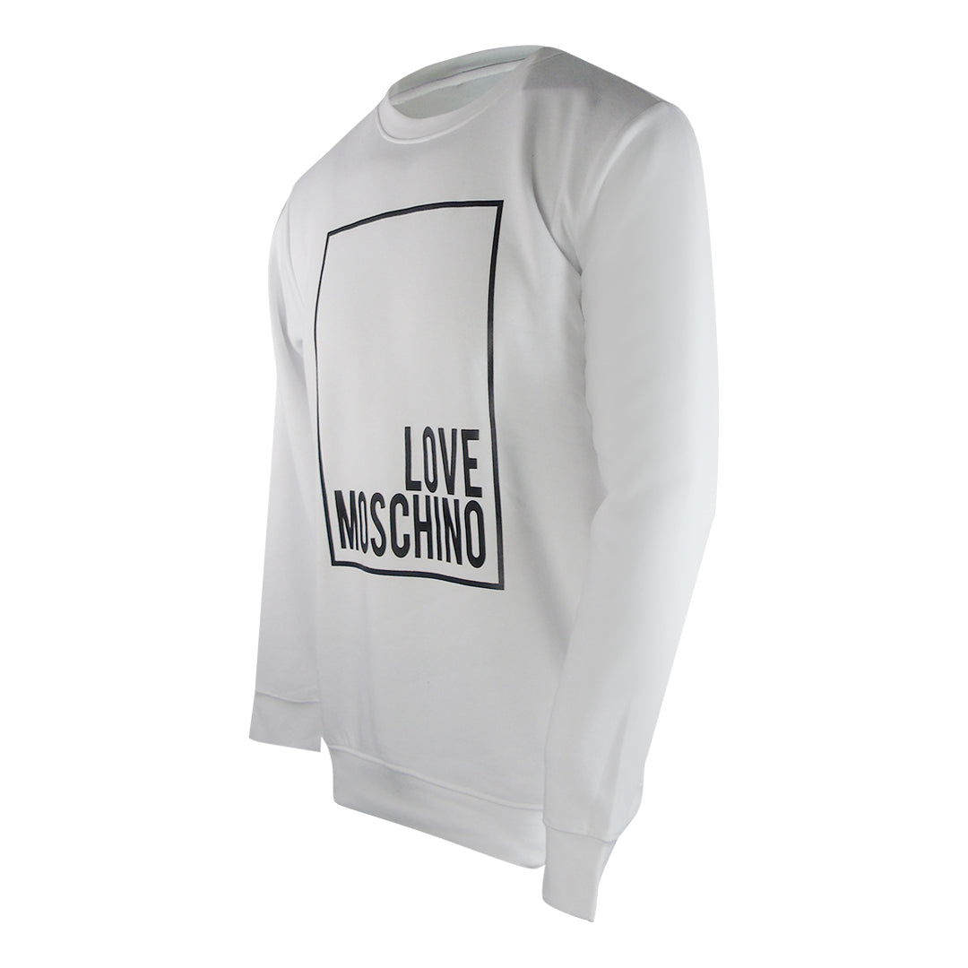 Love Moschino Jh6924Pp0Nl52100 White Sweater Mens - Style Centre Wholesale