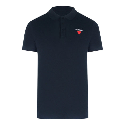 Love Moschino Jh7420Pp0Nl51751 Navy Blue Polo Shirt Mens