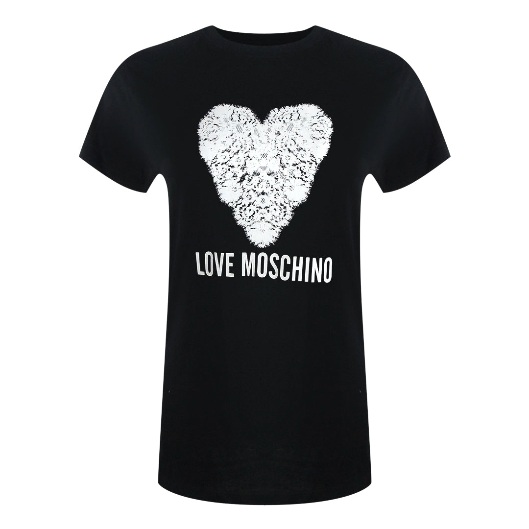 Love Moschino Jg7431Pp0Nl50000 Black T-Shirt Womens - Style Centre Wholesale