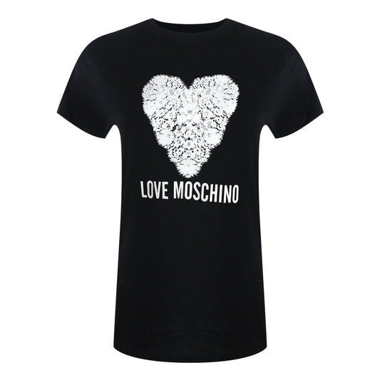 Love Moschino Jg7431Pp0Nl50000 Black T-Shirt Womens - Style Centre Wholesale