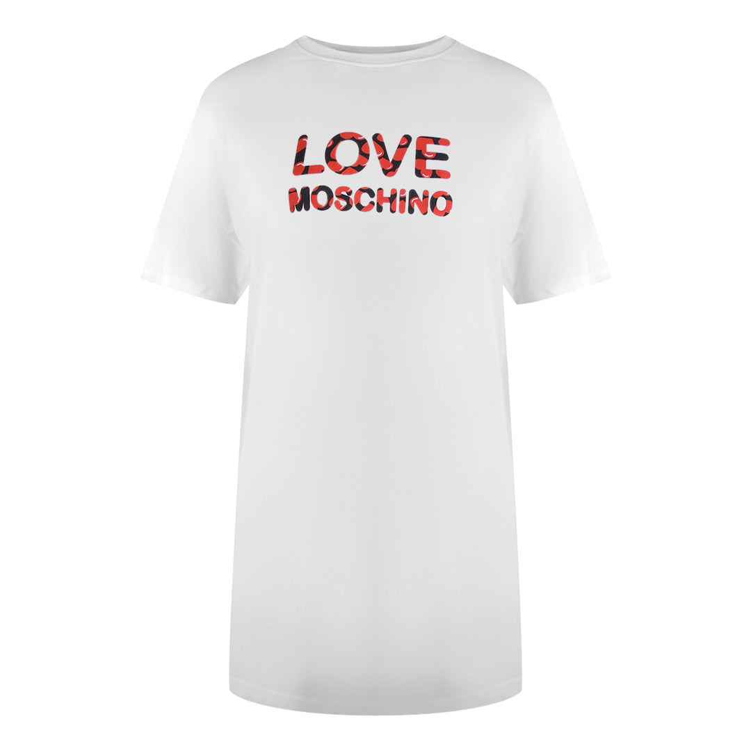 Love Moschino Jg7412Pp0Nl50100 White T-Shirt Womens - Style Centre Wholesale
