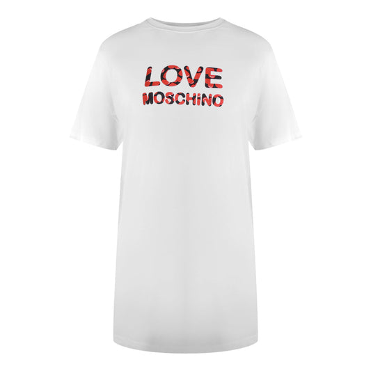 Love Moschino Jg7412Pp0Nl50100 White T-Shirt Womens - Style Centre Wholesale