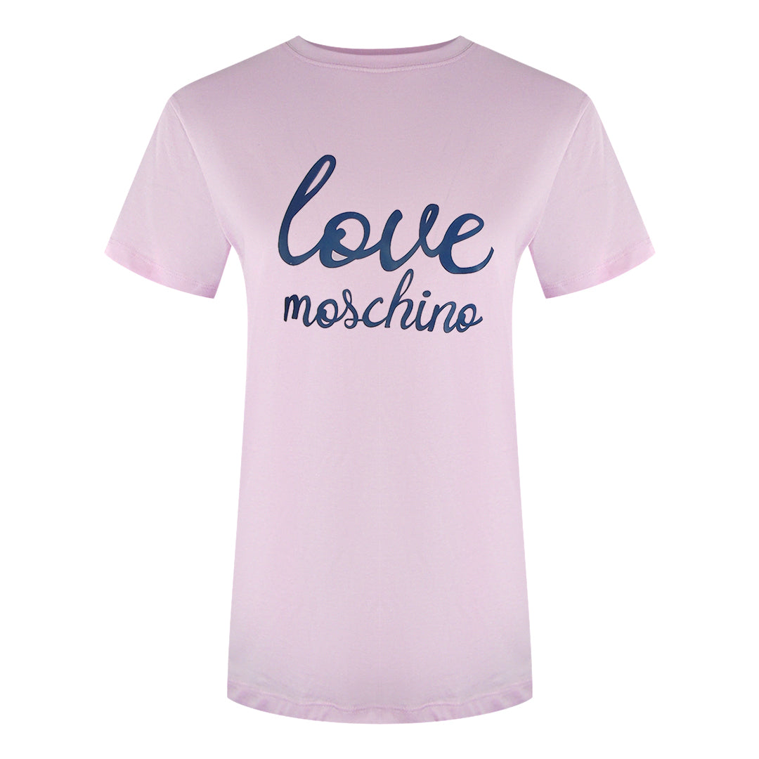 Love Moschino Jg7414Pp0Nl50600 Pink T-Shirt Womens - Style Centre Wholesale