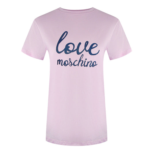 Love Moschino Jg7414Pp0Nl50600 Pink T-Shirt Womens - Style Centre Wholesale
